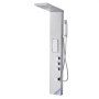 VEVOR Sistema de Ducha con Columna de Acero Inoxidable Cepillado de 135 cm, Cabezal de Ducha Tipo Lluvia, Grifo de 3 Funciones, Montaje en Pared, Chorro de Cuerpo Grande, 1345 x 200 x 460 mm