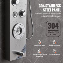 VEVOR Sistema de panel de ducha de acero inoxidable 6 modos LED y pantalla