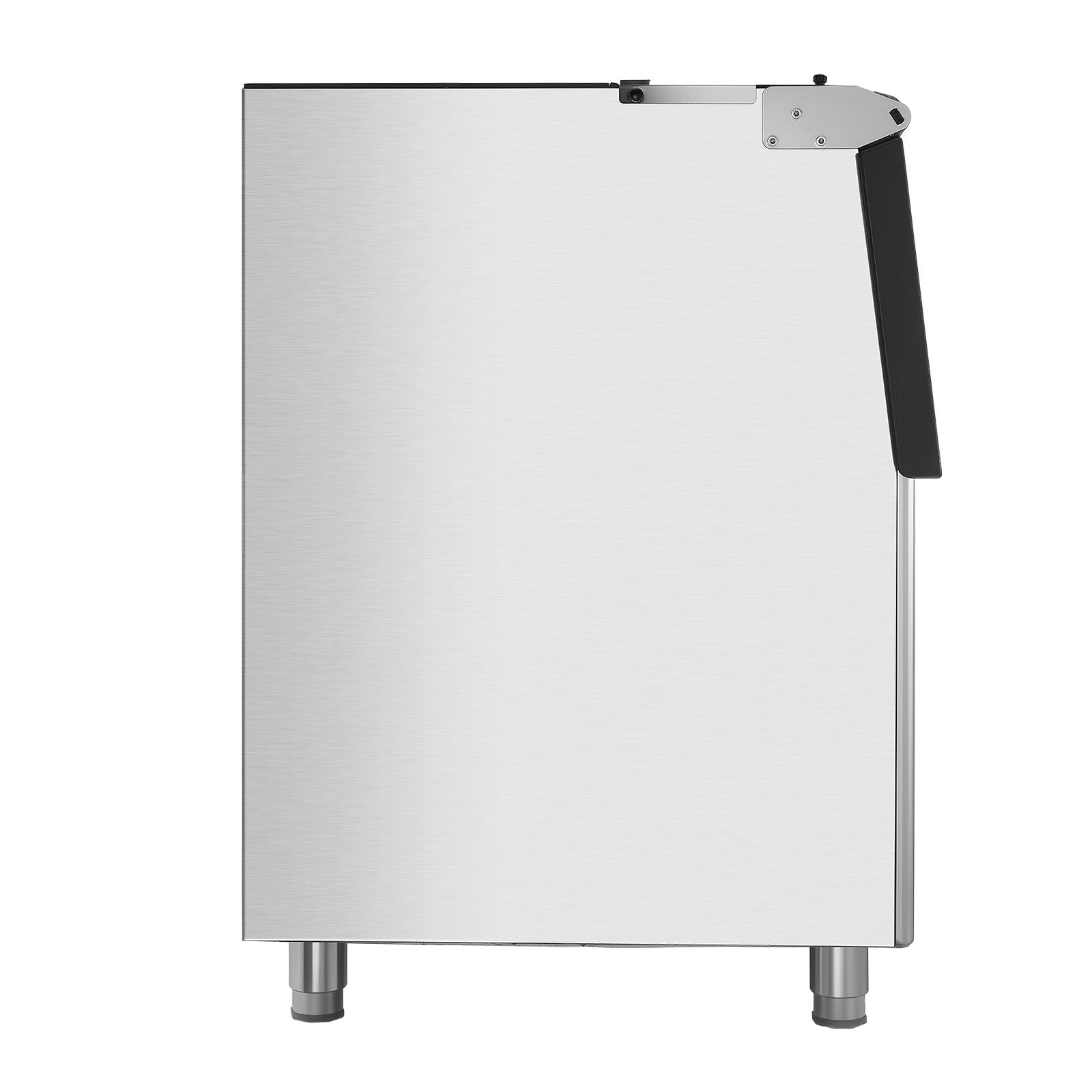 VEVOR Contenedor de Almacenamiento para Máquina de Hielo Capacidad de 113 kg, Contenedor de Hielo de Acero Inoxidable con Patas de Goma Antideslizantes Ajustables para Restaurantes, Hoteles, Bares