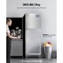 VEVOR Máquina para Fabricar Hielo 360 ​​libras/día Máquina de Hielo de Acero Inoxidable 560 mm Autolimpiante Programada Máquina de Cubitos de Hielo Modular para Restaurantes Hoteles (Solo Cabezal)