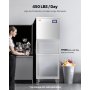 VEVOR Máquina para Fabricar Hielo 450 ​​libras/día Máquina de Hielo de Acero Inoxidable 560 mm Autolimpiante Programada Máquina de Cubitos de Hielo Modular para Restaurantes Hoteles (Solo Cabezal)