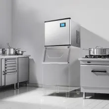VEVOR Máquina para Fabricar Hielo 226,8 kg/24 h Máquina de Hielo (Solo Cabezal)