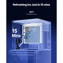 VEVOR Máquina para Fabricar Hielo 550 ​​libras/día Máquina de Hielo de Acero Inoxidable 560 mm Autolimpiante Programada Máquina de Cubitos de Hielo Modular para Restaurantes Hoteles (Solo Cabezal)