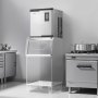 VEVOR Commercial Ice Maker Machine - Head, 136 kg/Day Stainless Steel Ice Machine with Scheduled Ice-Making, Self-Cleaning, Adjustable Thickness, Ideal for Restaurant Bar Cafe Hotel - Head Only