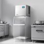VEVOR Máquina para Fabricar Hielo 163 kg/día, Máquina de Hielo de Acero Inoxidable, Autolimpiante, 156 Bandejas, Grosor Ajustable, para Restaurantes, Bares, Cafeterías, Hoteles, (Solo Cabezal)