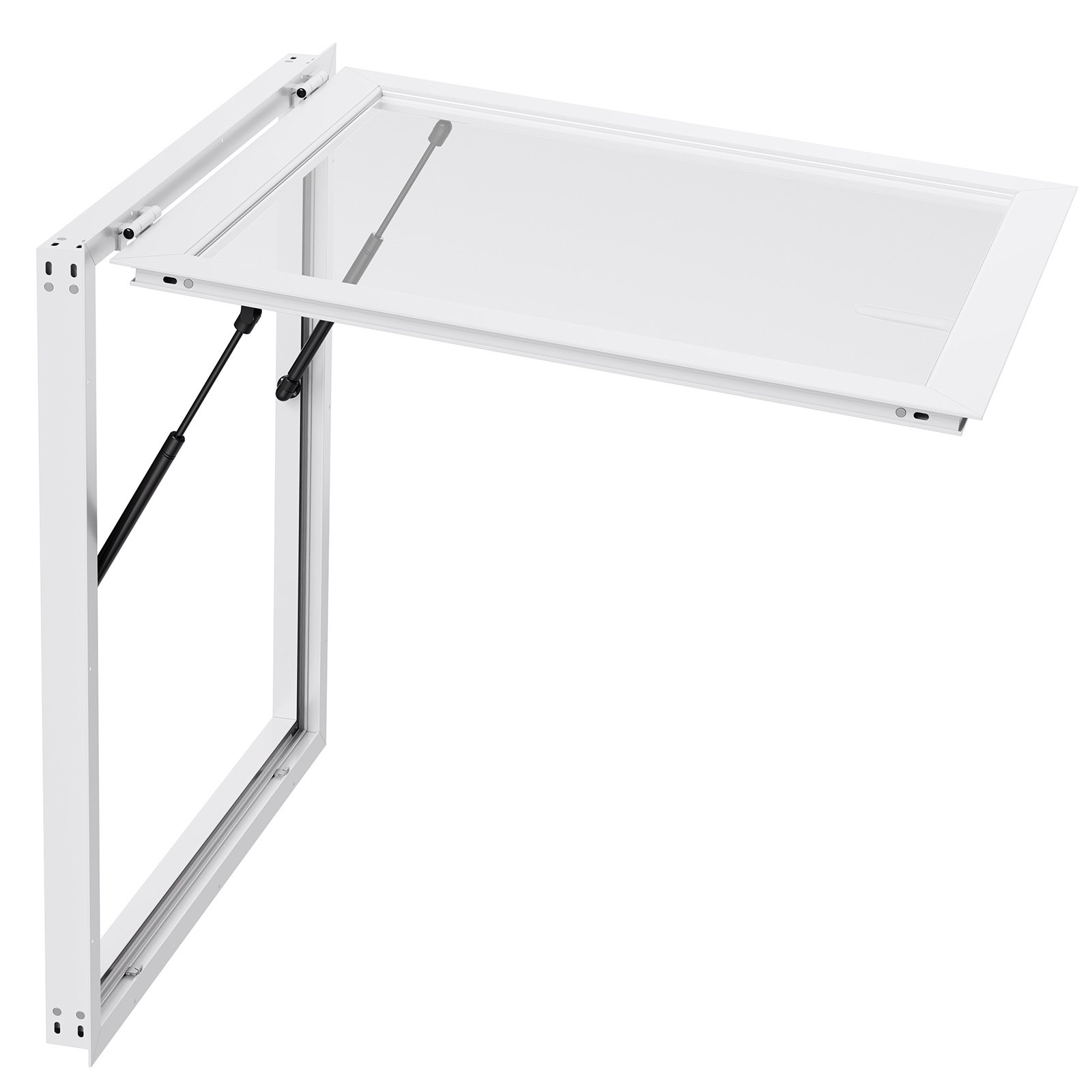 VEVOR Ventana de Concesión, Marco de Aleación de Aluminio para Camiones de Comida, Ventana de Servicio de hasta 85 Grados con Toldo y Gancho de Arrastre, Resistente a la Lluvia, 943 x 943 x 80 mm