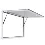 VEVOR Concession Window 135x84 cm, Aluminum Alloy Frame Service Window for Food Truck, Up to 85 Degrees Stand Serving Window with Awning Door and Drag Hook, Rainwater Resistant for Concession Trailer