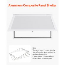 VEVOR Toldo para Puesto a Camiones de Comida con Ventana 1374 x 866 x 80 mm