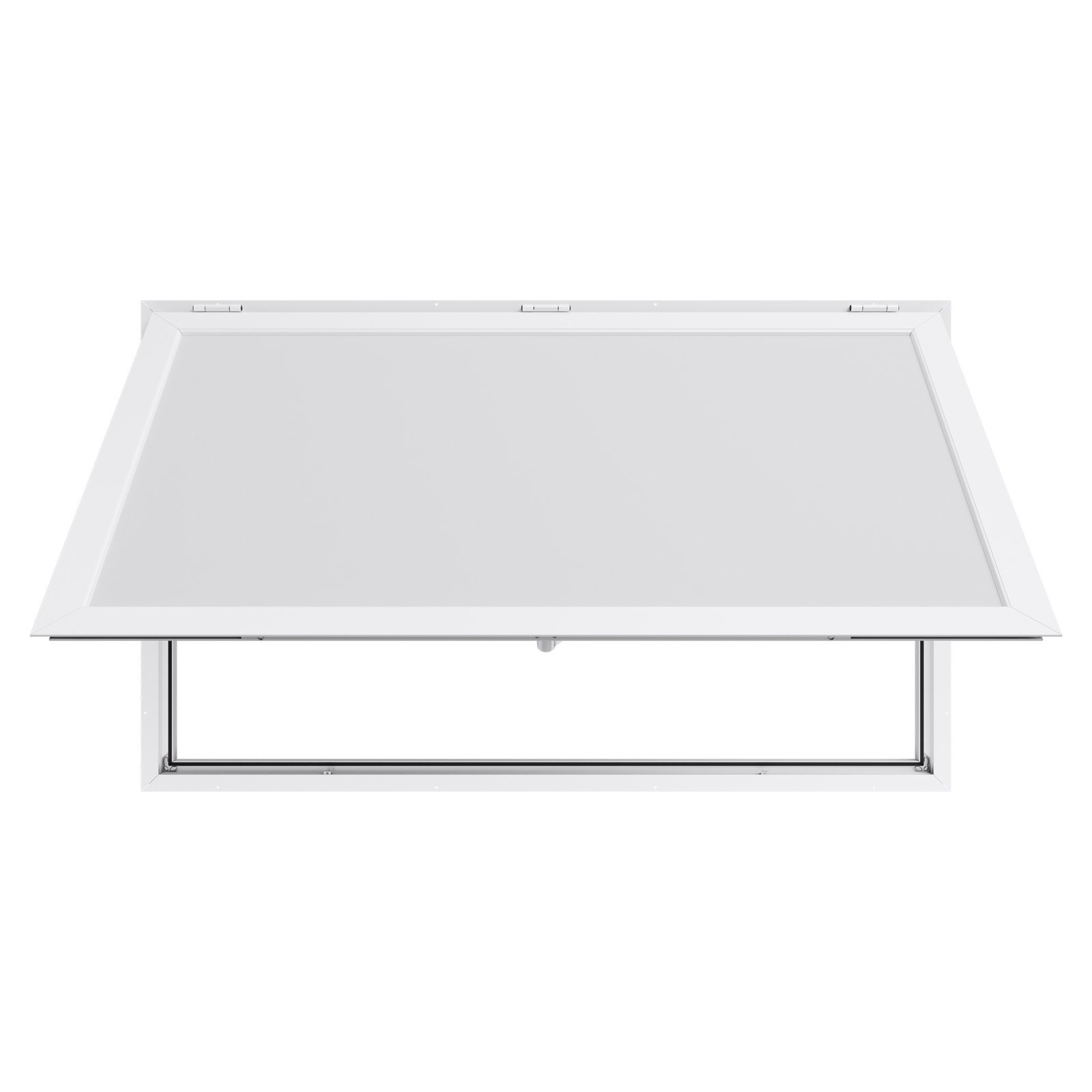 VEVOR Concession Window 152x92 cm, Aluminum Alloy Frame Service Window for Food Truck, Up to 85 Degrees Stand Serving Window with Awning Door and Drag Hook, Rainwater Resistant for Concession Trailer