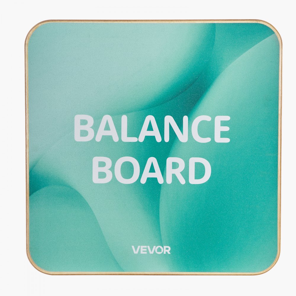 VEVOR Tabla de Equilibrio Cuadrada de Madera con Rotación de 360°, Entrenador de Tabla de Equilibrio para Adultos 50 x 50 cm, Ajustable en 3 Niveles, para Ejercicios de Core, Gimnasio en Casa, Yoga