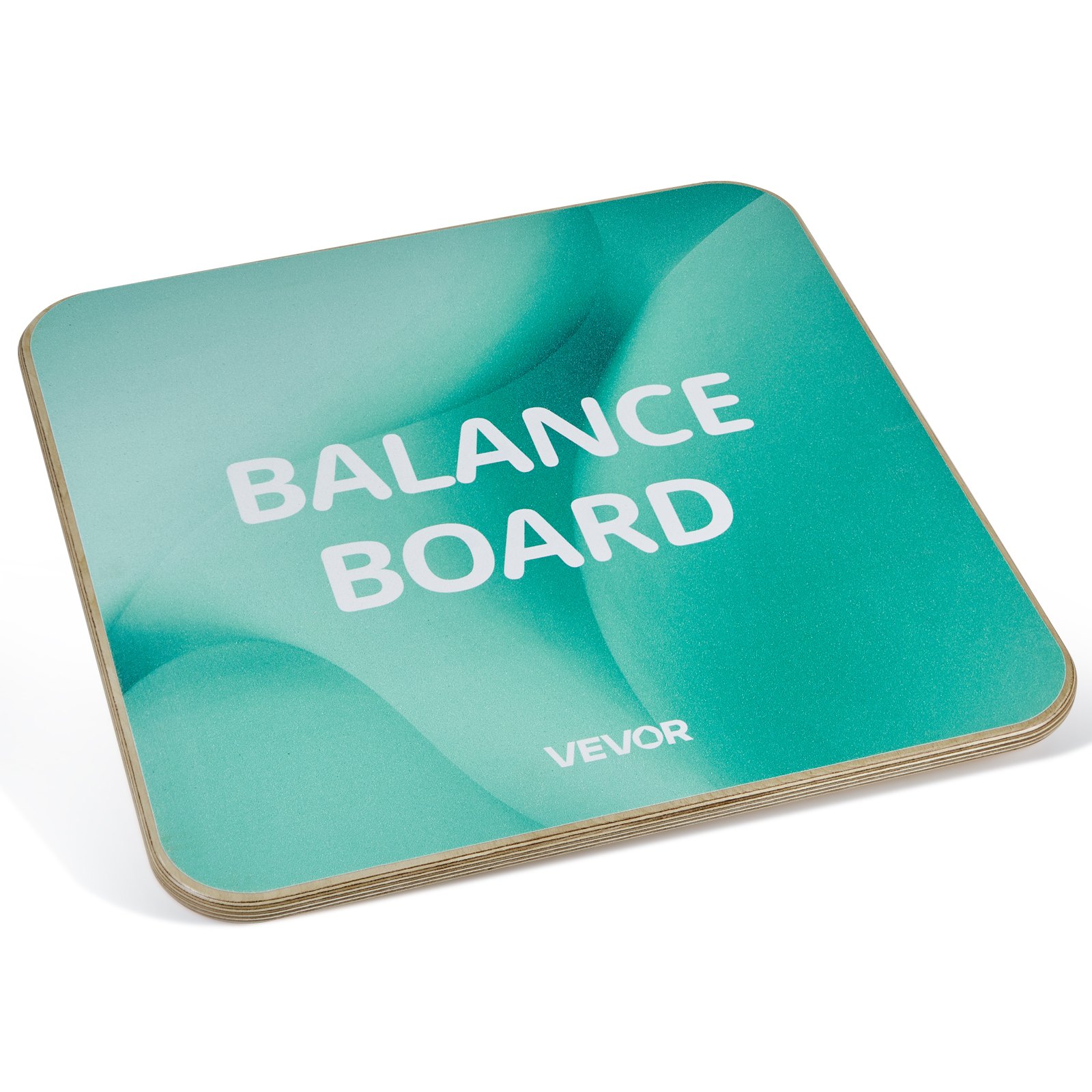 VEVOR Tabla de Equilibrio Cuadrada de Madera con Rotación de 360°, Entrenador de Tabla de Equilibrio para Adultos 50 x 50 cm, Ajustable en 3 Niveles, para Ejercicios de Core, Gimnasio en Casa, Yoga