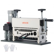 VEVOR Máquina Pelacables Eléctrica 1,5-40 mm de Diámetro, Pela Cables automático de 11 canales, Motor 370 W, Botón de Parada Herramienta para Pelar Cables de Cobre para Recolectar Chatarra de Cobre