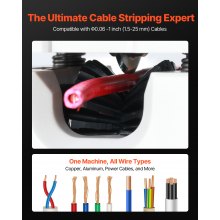 VEVOR Peladora de Cables Manual Portátil de 1,5-25 mm con Manivela o Taladro