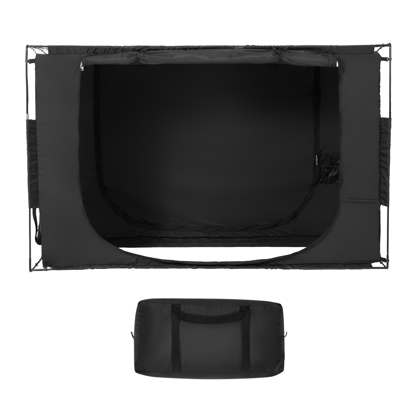 VEVOR 3 Puertas Tienda 70% Opaca de Cama de 190x99x119 cm con Postes de Fibra