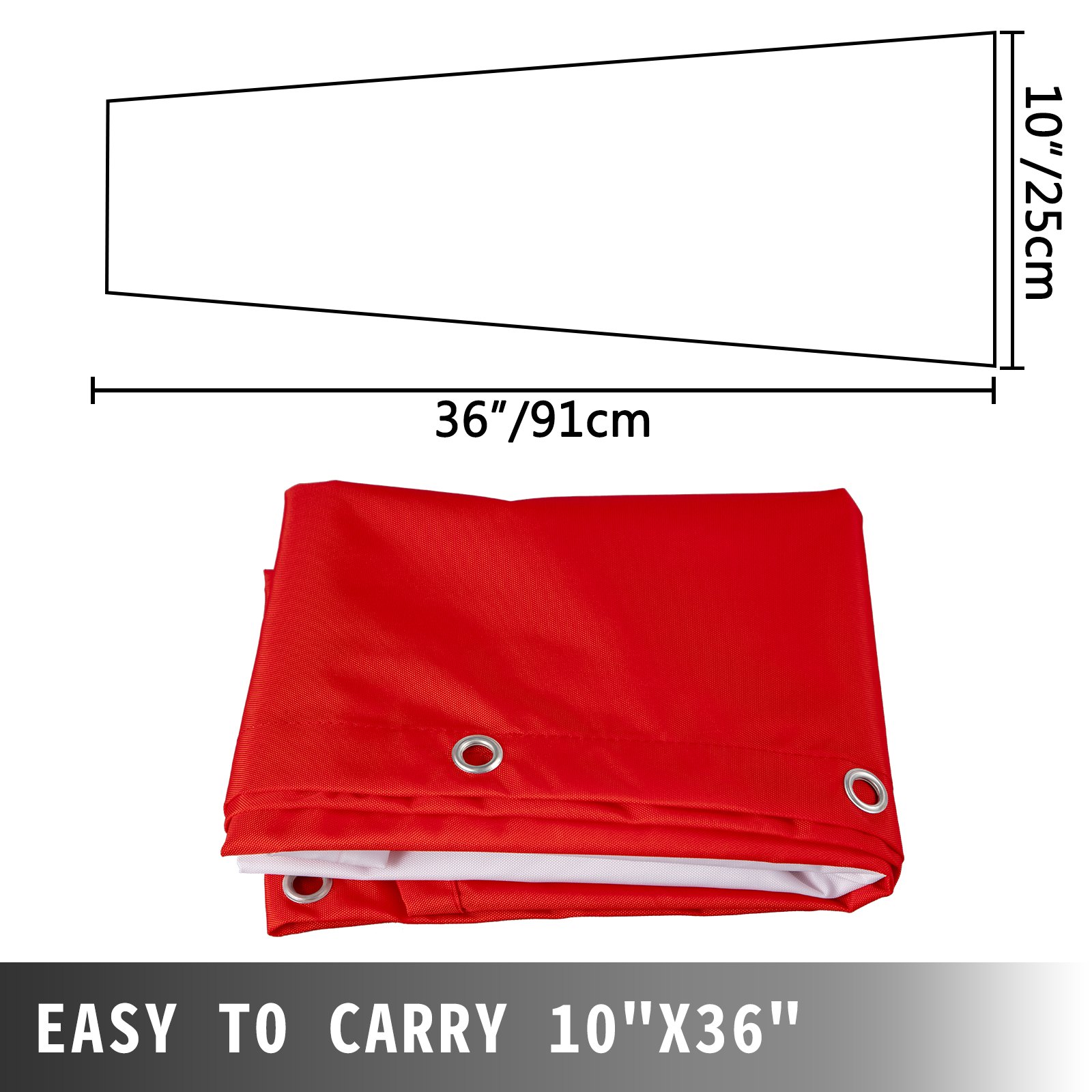 Manga Aire Estable Aeropuerto Manga Viento 25,4 X 91,4cmrojo Anaranjado Blanco