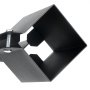 VEVOR Estacas de anclaje para postes de valla, paquete de 4, 36 x 4 x 4 pulgadas de diámetro exterior (diámetro interior 3,5 x 3,5 pulgadas), estaca de poste con recubrimiento de polvo negro de metal, para barandilla de jardín de cubierta de buzón