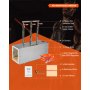 VEVOR Fragua de Gas Propano Portátil, de Forma Cuadrada, con 3 Quemadores, 1427 °C, de Acero Inoxidable 201 Resistente a la Corrosión, Horno de Fusión para Forja de Metales, 510 x 190 x 540 mm