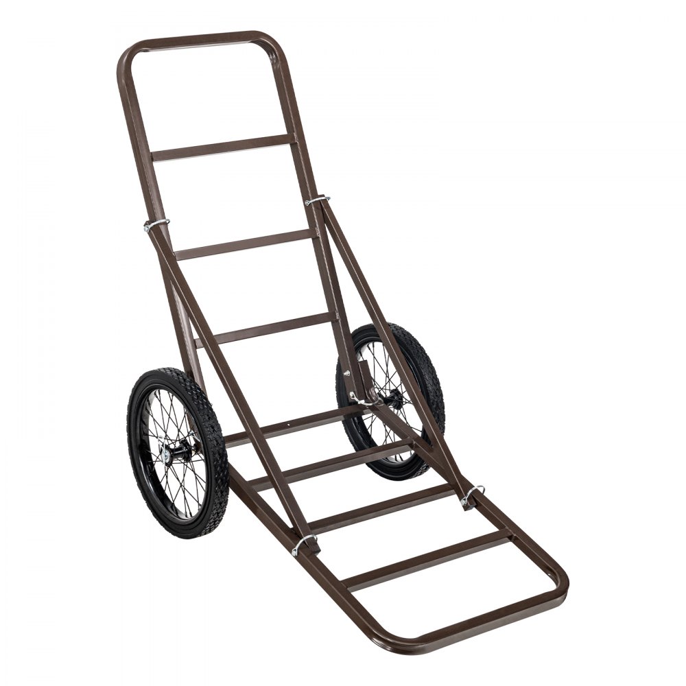 VEVOR Deer Cart, carro de caza plegable con capacidad de 300 libras, carro de caza con ruedas de goma grandes y mango ergonómico, accesorios resistentes para carro de caza, plataforma rodante para equipo utilitario para caza, pesca y senderismo