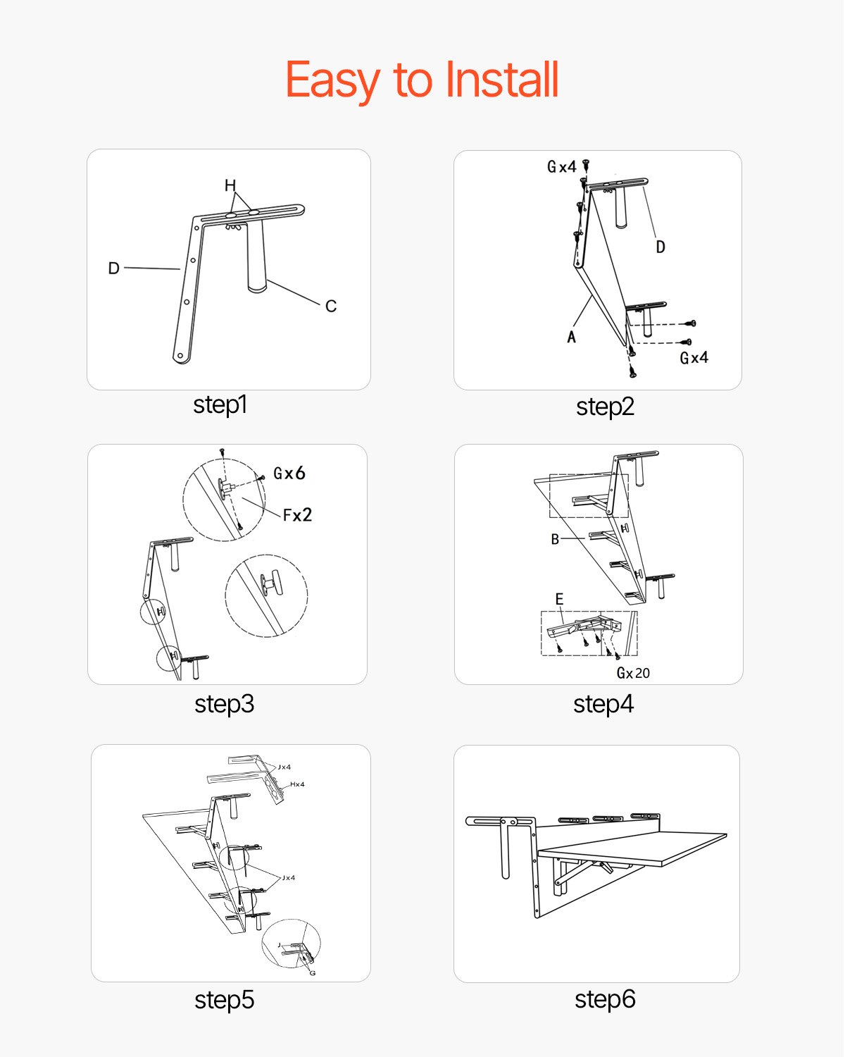 VEVOR Mesa Colgante para Balcón, Mesa Plegable con Barandilla para Balcón de 1500 x 450 x 240 mm, Carga de 22,68 kg, se Adapta a Barandillas de 1-5,91", Mesa de Servicio para Patio y Terraza