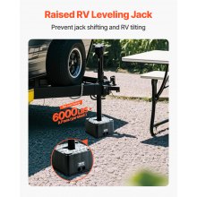 VEVOR Bloque de Gato para Remolque 15 cm de Alto para RV 240 x 240 x 152 mm