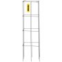 VEVOR Jaulas para Tomates, 30 x 30 x 117 cm, 5 Paquetes de Jaulas Cuadradas de Soporte para Plantas, Torres de Tomate de Acero Recubiertas de PVC Plateadas para Trepar Verduras, 14,1 lbs, 6,4 kg