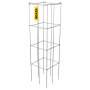 VEVOR Jaulas para Tomates, 30 x 30 x 117 cm, 5 Paquetes de Jaulas Cuadradas de Soporte para Plantas, Torres de Tomate de Acero Recubiertas de PVC Plateadas para Trepar Verduras, 14,1 lbs, 6,4 kg