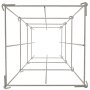 VEVOR Jaulas para Tomates, 30 x 30 x 117 cm, 5 Paquetes de Jaulas Cuadradas de Soporte para Plantas, Torres de Tomate de Acero Recubiertas de PVC Plateadas para Trepar Verduras, 14,1 lbs, 6,4 kg