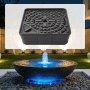 VEVOR Depósito de Fuente 762 x 762 x 254 mm, Base para Fuente Decorativa, Capacidad de Carga hasta 227 kg, Diseño Escondido, Paisajismo de Estanque Cascada para Jardín Patio Parque Hotel, Color Negro