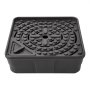 VEVOR Depósito de Fuente 762 x 762 x 254 mm, Base para Fuente Decorativa, Capacidad de Carga hasta 227 kg, Diseño Escondido, Paisajismo de Estanque Cascada para Jardín Patio Parque Hotel, Color Negro