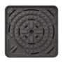VEVOR Depósito de Fuente 762 x 762 x 254 mm, Base para Fuente Decorativa, Capacidad de Carga hasta 227 kg, Diseño Escondido, Paisajismo de Estanque Cascada para Jardín Patio Parque Hotel, Color Negro