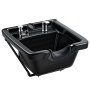 VEVOR Shampoo Bowl Black Ceramic Professional Shampoo Sink with Faucet, for Salons, Hair Stylists & Barber Stores Use, Backwash Basin Beauty Salon Equipment with Drain Hose, Showerhead & Hair Trap