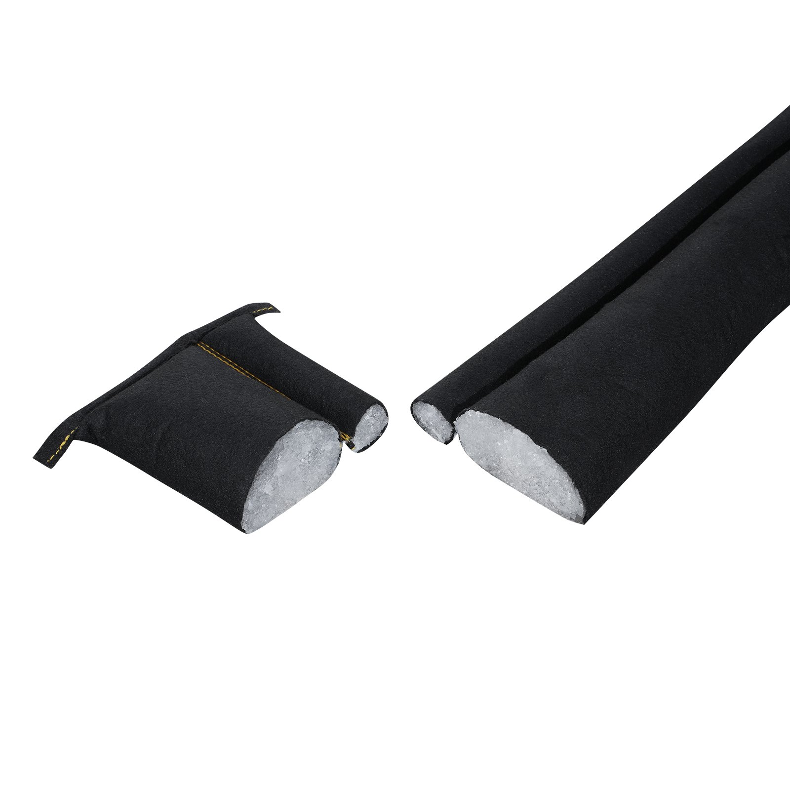 VEVOR Barrera Antiinundaciones 5 Piezas Bolsas contra Inundaciones 306x15,5 cm Dispositivo de Protección contra Inundaciones con Cubo de Plástico, Activado por Agua, para Puerta Garaje Entrada Sótanos