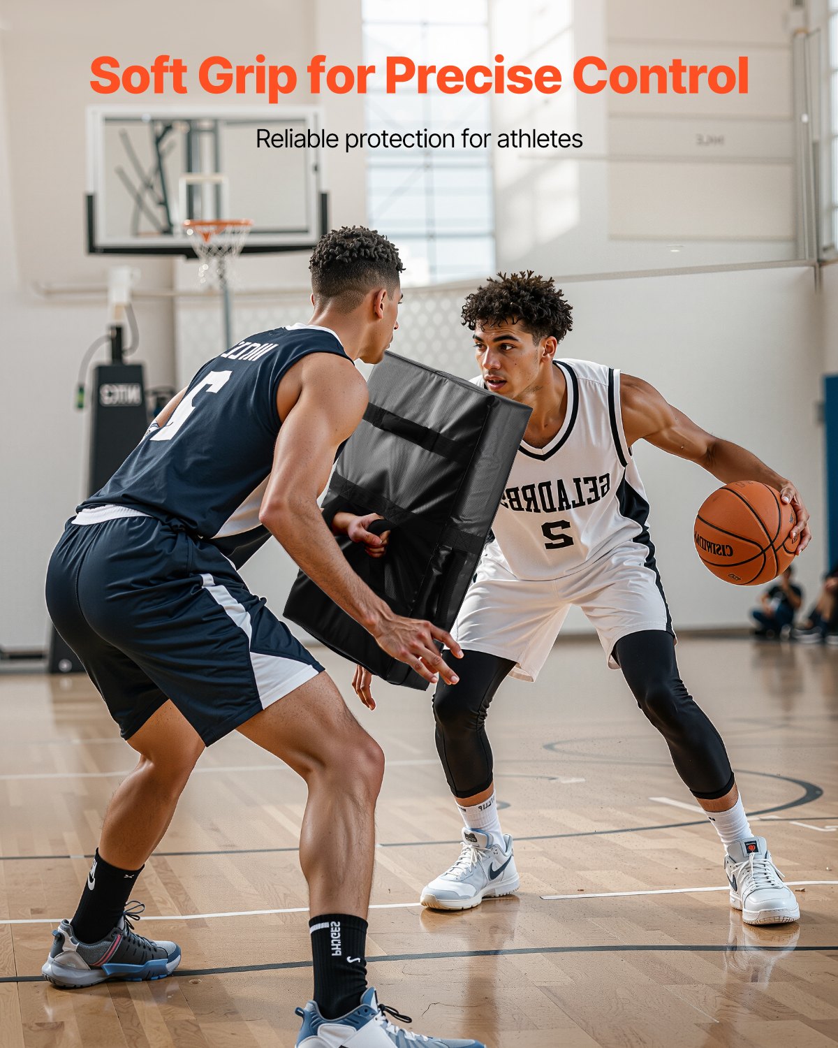 VEVOR Football Blocking Dummy Blocking Pads (600 x 405 x 120 mm), Kick Shield Pad with Handles, Tackling Dummies Made of High-Density Sponge, Training Equipment for Basketball, Hockey, Lacrosse, 2 pcs.