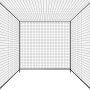 VEVOR Red Rectangular Portátil para Bateo de Béisbol, con Tejido HDPE Anudado de 45 Capas y Cuerdas Largas de Posicionamiento, 10668 x 3200 x 3100 mm, para Patio, Gimnasios, Centros Entrenamiento
