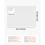 VEVOR Almohadillas Absorbentes de Aceite 200 Unidades 200 GSM para Derrames, Formato de 38 x 51 cm con Líneas Precortadas para Adaptar el Tamaño y Reducir Residuos para Garajes, Talleres y Fábricas