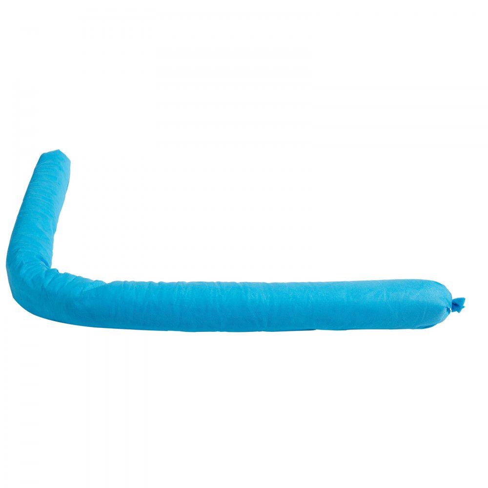 VEVOR Calcetín Absorbente Agua Universal 76x1200mm 12 Piezas Absorbente Serpiente de Agua Absorción hasta 75,8 L Calcetín a Prueba de Derrames Resistente al Moho para Cocina Almacén Fábrica Taller