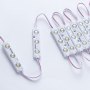 Luces de escaparate LED VEVOR sobre un fondo blanco con cableado conectado.