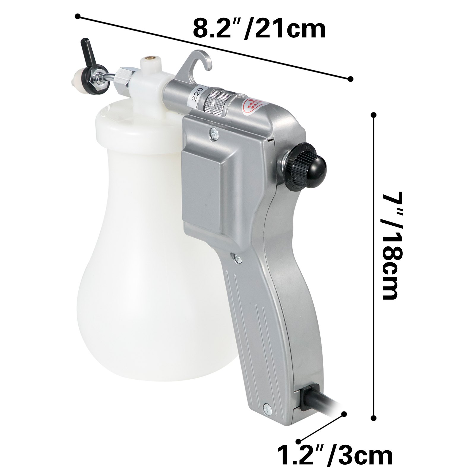 Pistola De Limpieza Textil Pulverizadora De Punto Boquilla Ajustable Serigrafía