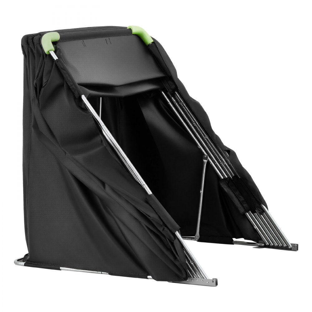 VEVOR Refugio para Motocicleta con Cerradura de Seguridad, Carpa Abatible Oxford 600D, Resistente a la Intemperie y al Desgarro, con Ventanas de Ventilación, 2790 x 1095 x 1600 mm, Color Negro