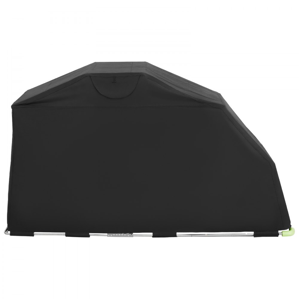 VEVOR Refugio para Motocicleta con Cerradura de Seguridad, Carpa Abatible Oxford 600D, Resistente a la Intemperie y al Desgarro, con Ventanas de Ventilación, 2790 x 1095 x 1600 mm, Color Negro