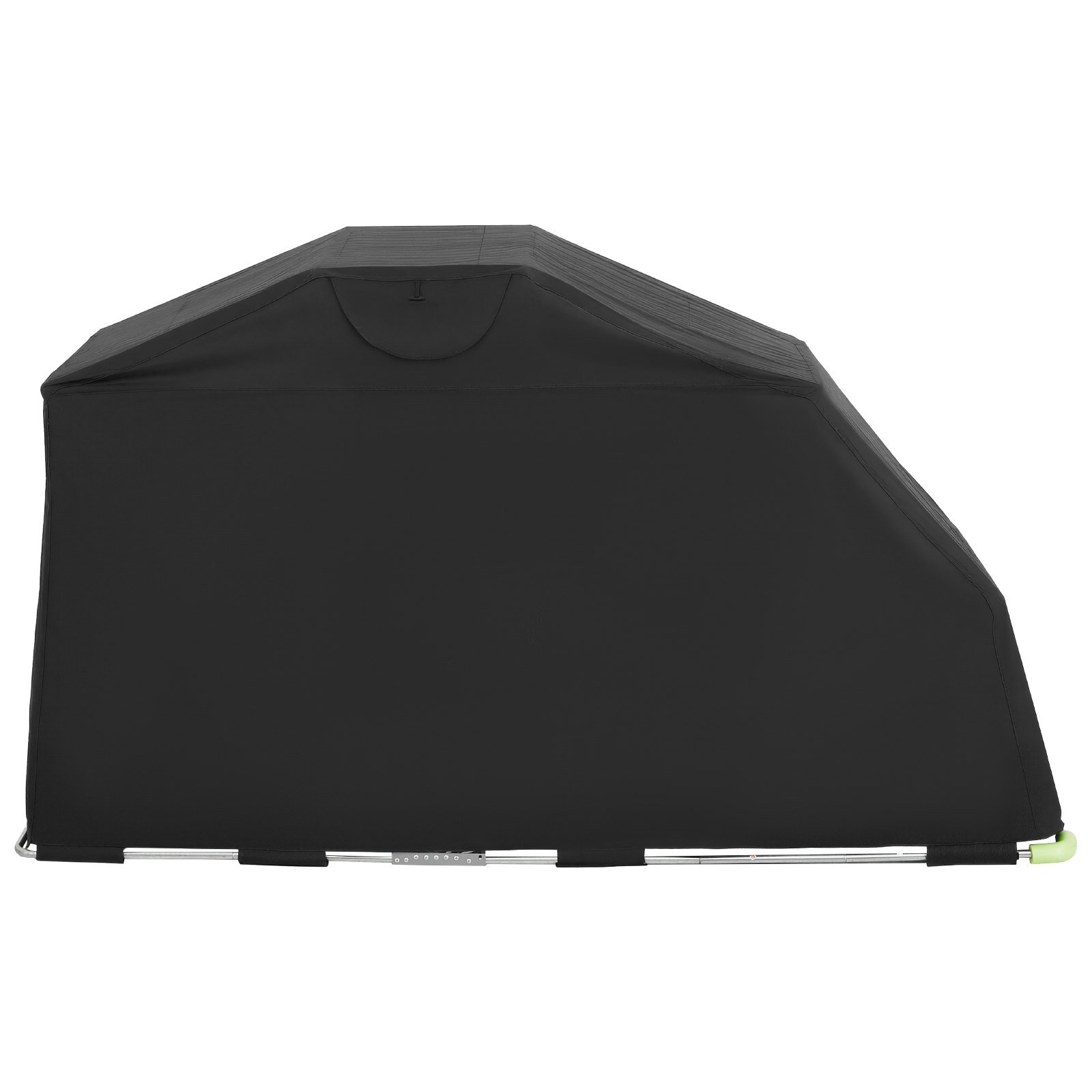 VEVOR Refugio para Motocicleta con Cerradura de Seguridad, Carpa Abatible Oxford 600D, Resistente a la Intemperie y al Desgarro, con Ventanas de Ventilación, 2790 x 1095 x 1600 mm, Color Negro