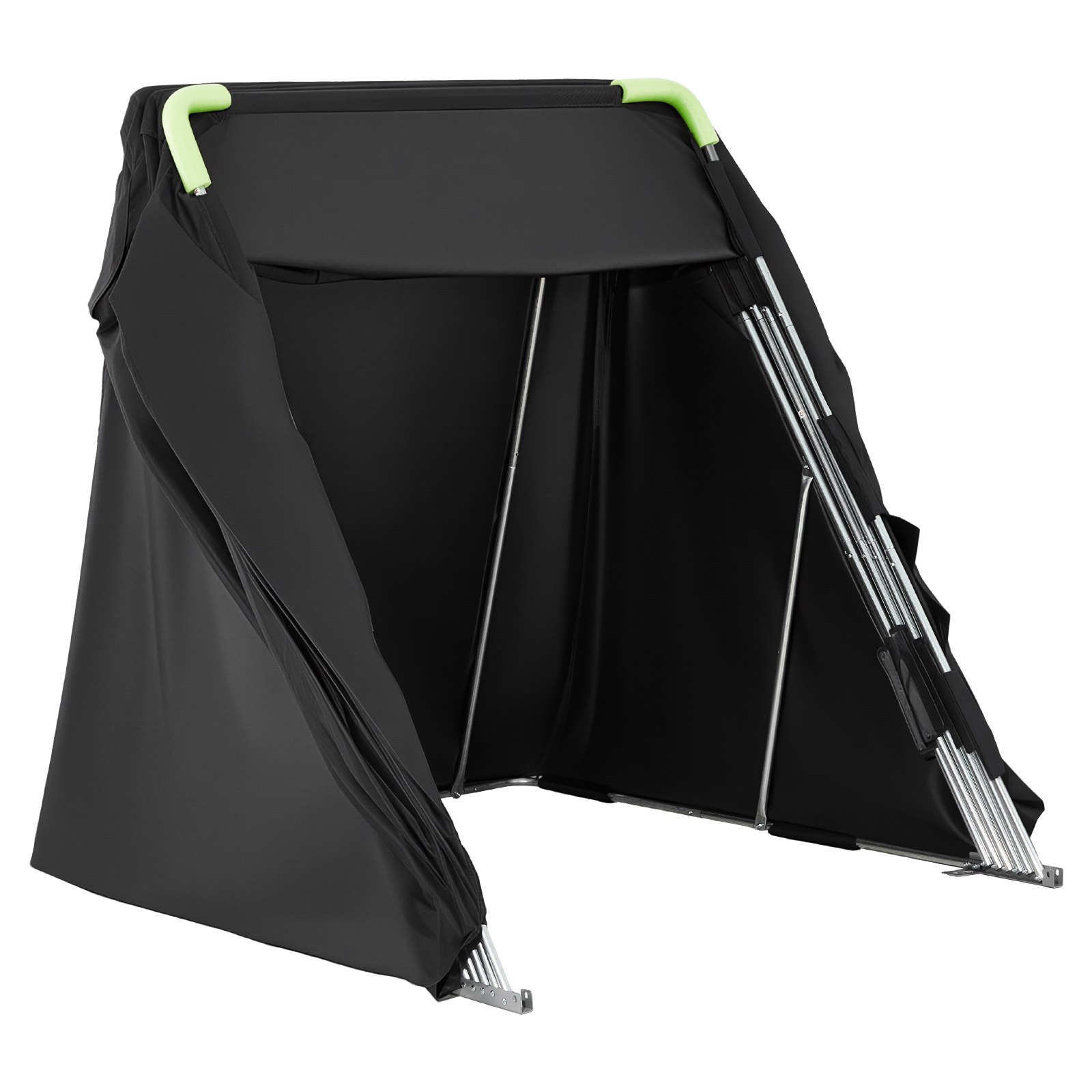VEVOR Refugio para Motocicleta con Cerradura de Seguridad, Carpa Abatible Oxford 600D, Resistente a la Intemperie y la Corrosión, con Ventanas de Ventilación, 340 x 137 x 190 cm, Color Negro
