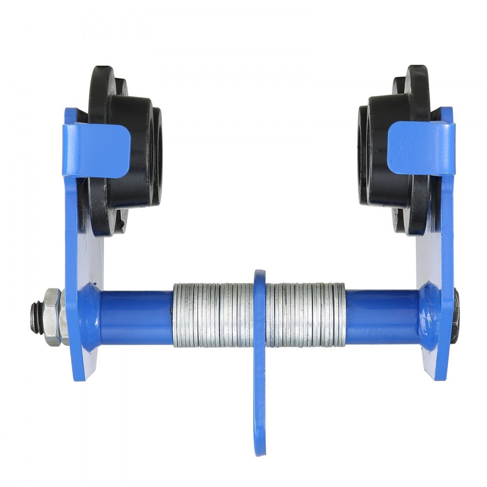 VEVOR Carro Manual con Ruedas Dobles, Carga de 0,5 T, Ajustable para Ancho de Brida de Viga en I de 63,5-139,7 mm, Polipasto de Garaje de Acero de Aleación Resistente para Vigas en I Rrectas y Curvas