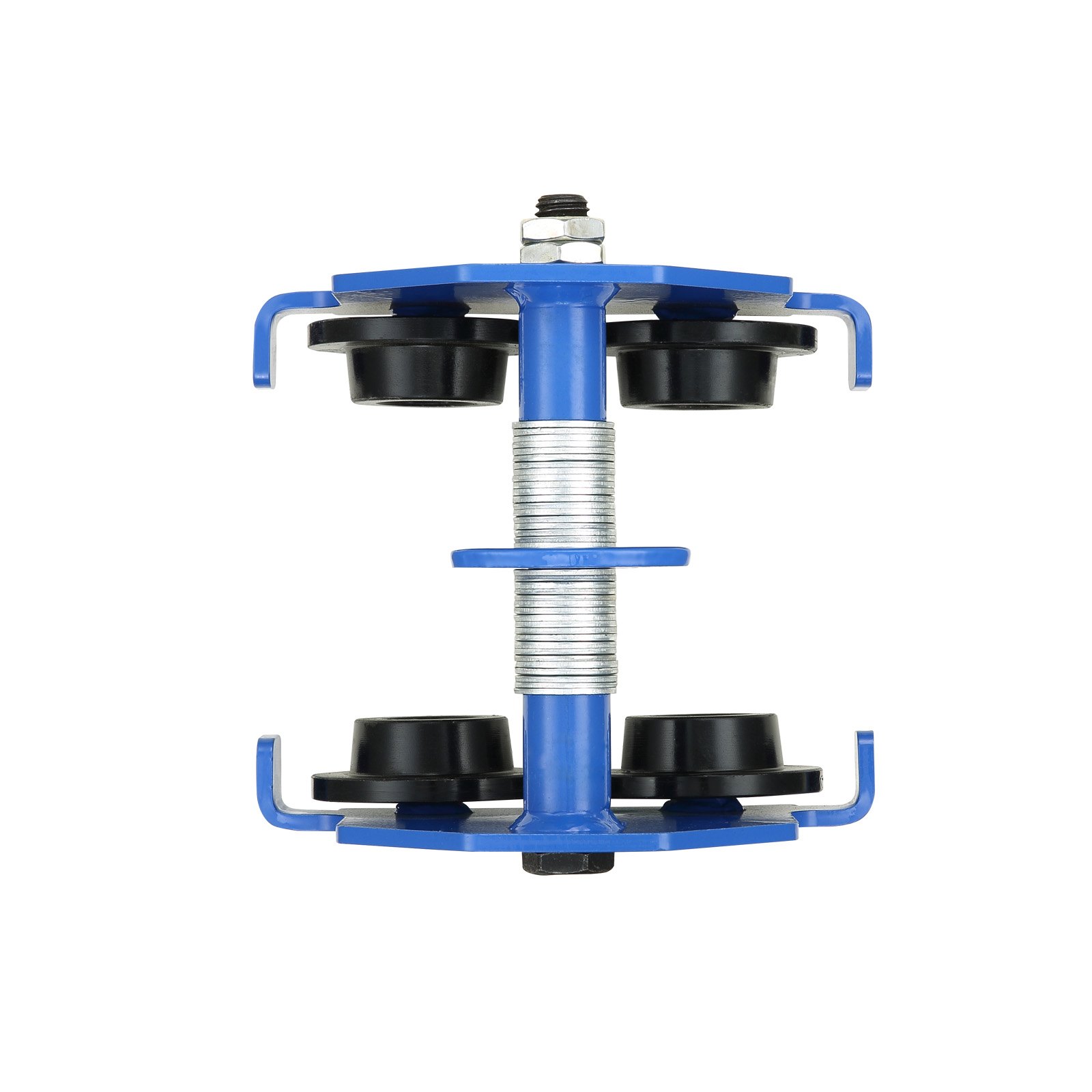 VEVOR Carro Manual con Ruedas Dobles, Carga de 0,5 T, Ajustable para Ancho de Brida de Viga en I de 63,5-139,7 mm, Polipasto de Garaje de Acero de Aleación Resistente para Vigas en I Rrectas y Curvas