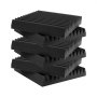 VEVOR Paneles de Espuma Acústica 30,5 x 30,5 x 5 cm, Paneles de Pared Insonorizados Alta Densidad, Paneles Absorbentes de Sonido para Paredes y Techos de Estudios, Negro, 36 uds