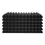 VEVOR Paneles de Espuma Acústica, 30,5 x 30,5 x 2,5 cm, Insonorizados de Alta Densidad, Paneles Absorbentes de Sonido para Paredes y Techos de Estudios, Color Negro, 52 uds