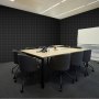 VEVOR Paneles de Espuma Acústica, 30,5 x 30,5 x 5 cm, Paneles de Pared Insonorizados Piramidales, Paneles Absorbentes de Sonido para Paredes y Techos de Estudios, Negro, 36 uds