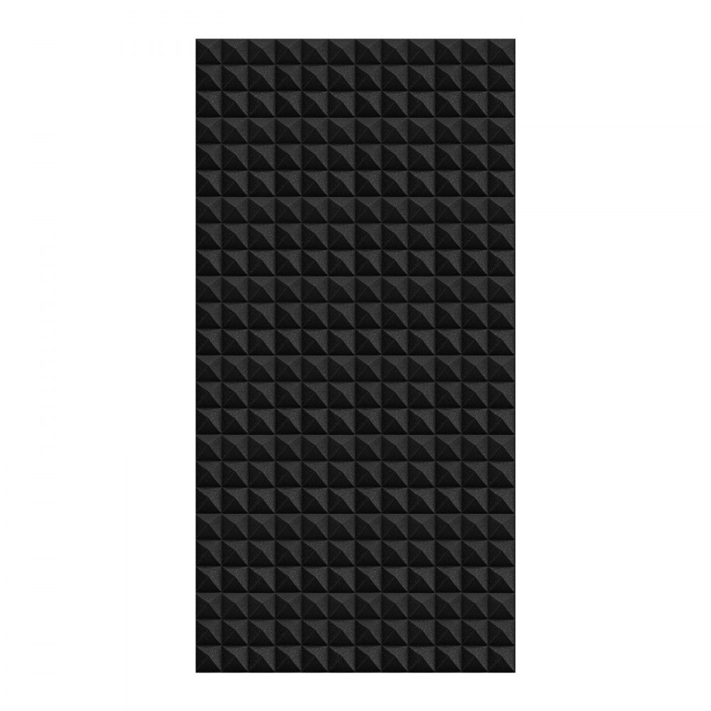 VEVOR Acoustic Foam Panels, Set of 4, 1200 x 600 x 50 mm, Soundproof Pyramid-Shaped Wall Panels, Acoustic Sheets, Acoustic Foam Mats for Studio Walls and Ceilings, Black