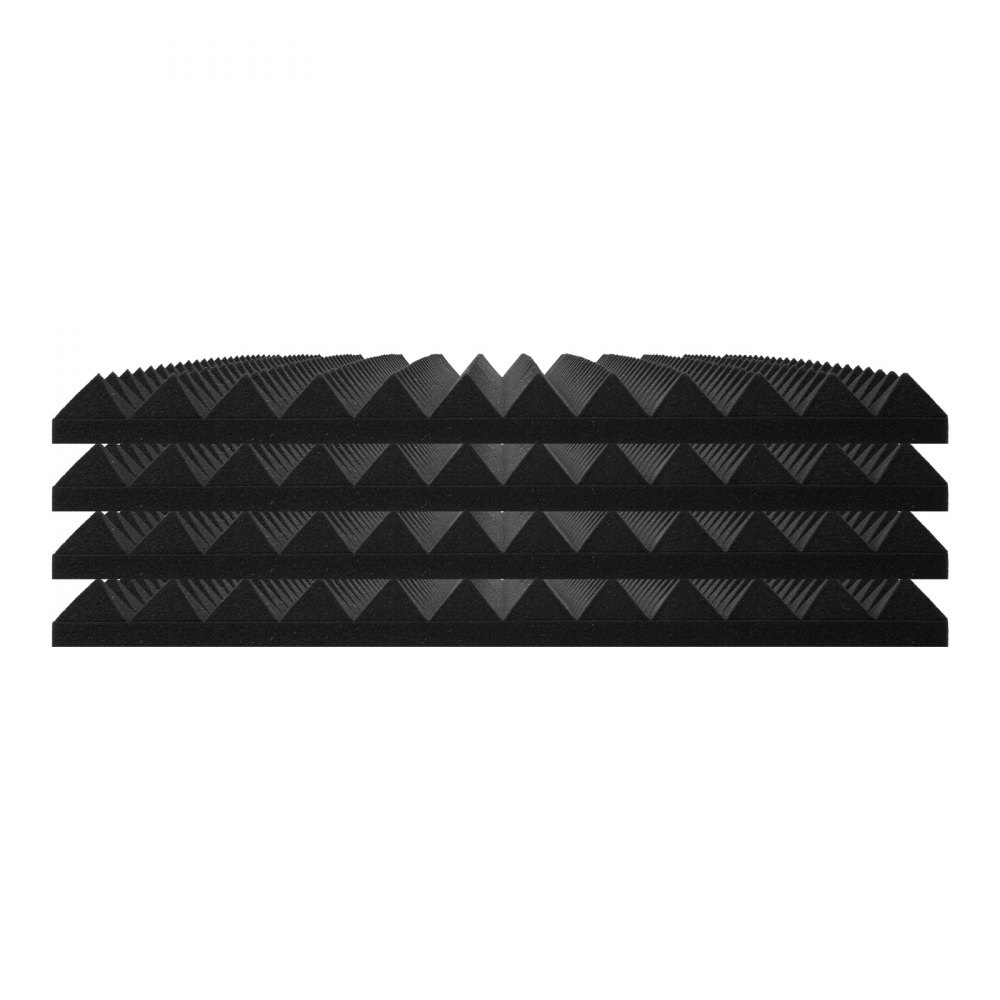 VEVOR Paneles de Espuma Acústica 1200 x 600 x 50 mm, Paneles de Pared Insonorizados con Diseño Piramidal, Paneles Absorbentes de Sonido para Paredes y Techos de Estudios, 4 uds