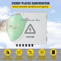 Caja combinadora fotovoltaica VEVOR con construcción de plástico resistente para mayor durabilidad y longevidad.